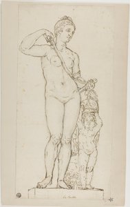 Sculpture de Vénus et Cupidon, avec l