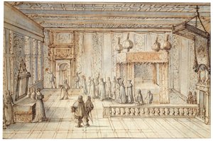 La chambre du roi Louis XIV à Versailles - Jean le Pautre