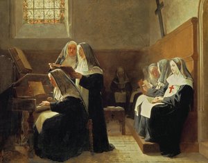 Le Chœur du couvent, 1865 - Jean or Jehan Georges Vibert