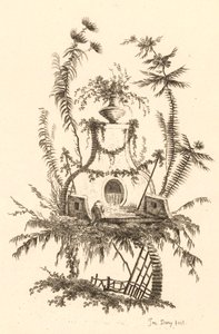 Fontaine chinoise avec vase
