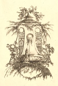 Fontaine chinoise avec masque