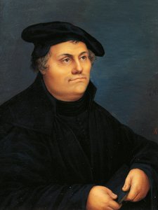 Suisse, Genève, Portrait de Martin Luther - Jeanne Henriette Rath