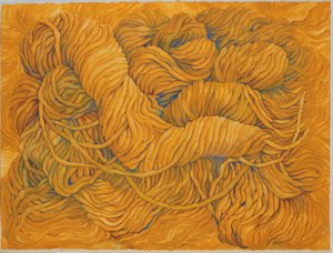 Ocre jaune de laine, 2013 (gouache sur papier)
