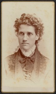 Carte-de-visite portrait de Miss Julia J. Thomas - Jefferson Beardsley