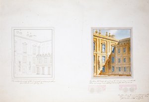 Conception pour la cour intérieure, Chatsworth - Jeffry Wyatville