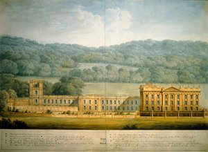 La façade ouest de Chatsworth House - Jeffry Wyatville