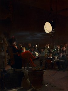 Une classe de nuit, vers 1881