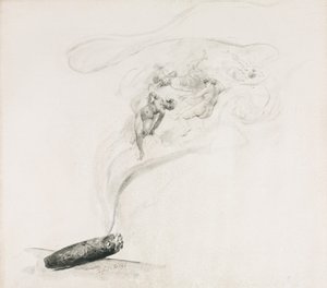 Dans la fumée, 1800s - Jehan Georges Vibert