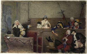 Le procès de Pierrot - Jehan Georges Vibert