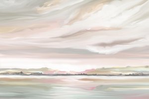 Paysage serein aux couleurs pastel