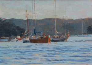 Voiliers du soir Salcombe, 2016