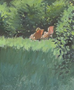 Deux dames se relaxant au soleil - Jennifer Wright