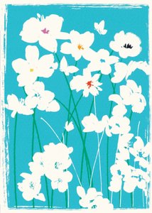 Fleurs turquoise - Jenny Frean
