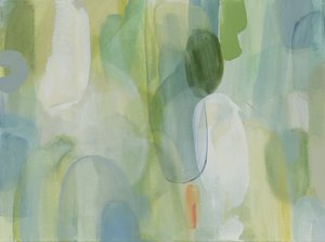 Abstrait vert et bleu - Jenny Westenhofer
