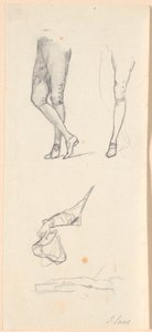 Études de jambes et de bras pour le portrait de Frédéric VI - Jens Juel