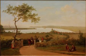 Vue sur le Petit Belt depuis une colline près de Middelfart