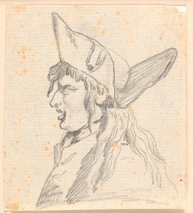 Un homme criant (un Suisse ?) avec un chapeau triangulaire - Jens Juel