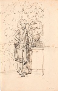 Étude de composition pour un portrait en pied de Frédéric VI en tant que jeune prince héritier - Jens Juel
