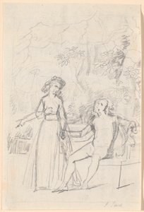 Esquisse de composition pour le portrait de famille Rabenske
