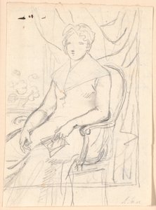 Esquisse de composition pour le portrait de la comtesse Anna Joachima Danneskiold-Laurvig, née Ahlefeldt, à l