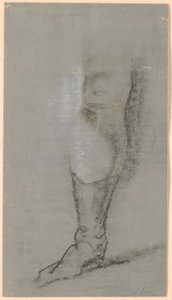 Étude pour le portrait de famille Ryberg ; la jambe droite de Johan Christian Ryberg - Jens Juel