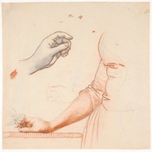 Étude pour le portrait en pied de la princesse héritière Sophie Frédérique - Jens Juel