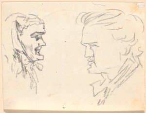 Deux Profils Tournés l