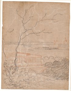 Vue de Marienlyst sur Kronborg - Jens Juel