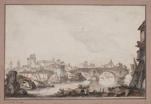 Caprice avec entre autres Ponte rotto. Rome