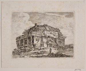 Un bâtiment de temple antique - Jens Petersen Lund