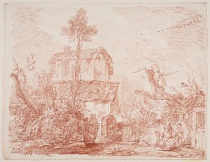 Paysage imaginaire italien - Jens Petersen Lund