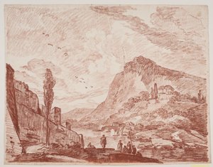 Paysage imaginaire italien - Jens Petersen Lund