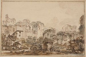 Vue avec ruines, Rome antique