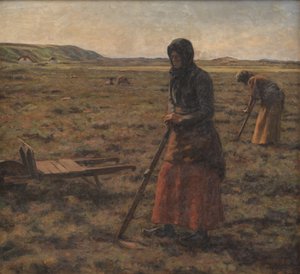 Femmes coupant de la bruyère - Jens Vige