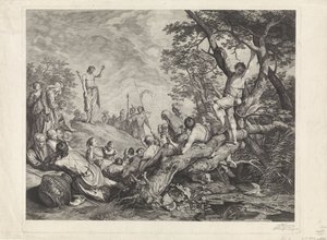 Jean-Baptiste prêche dans le désert - Jeremias Falck