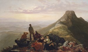 La fête retardée sur Mansfield Mountain, 1858 - Jerome Thompson