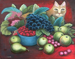 Chat et Fruit