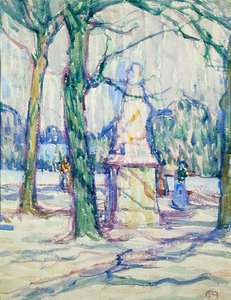 Dans les jardins du Luxembourg, c.1911 - Jessica Stewart Dismorr