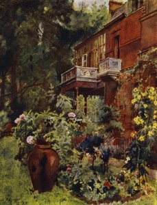 Maison Leighton, le balcon du studio, depuis le jardin - Jessie MacGregor