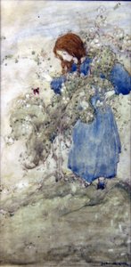 Fille et papillon - Jessie Marion King