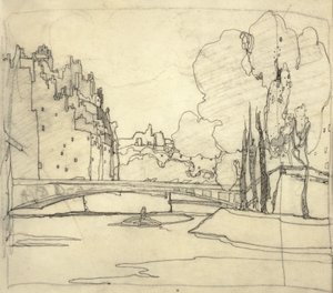 Illustration pour "Le Livre des Ponts", c.1911