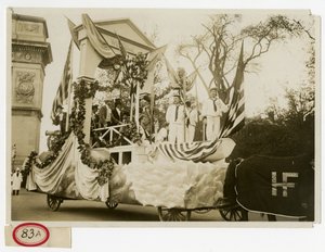 Char de parade historique n° 47 Bienvenue à Lafayette - Jessie Tarbox Beals