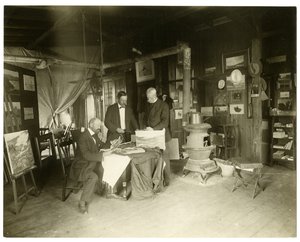 De gauche à droite : Cullen Yates - obscurci - Walter Dean, vers 1905-11 - Jessie Tarbox Beals