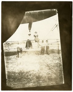 Dirigeable "Ville de St Mande", Beals à bord - Jessie Tarbox Beals