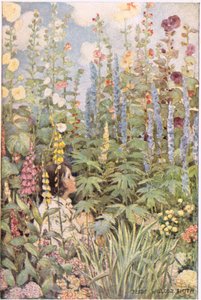Un enfant dans des fleurs sauvages, de 