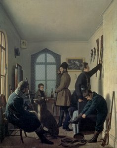 Préparatifs pour la chasse, 1836 - Jevgraf Fiodorovitch Krendovsky