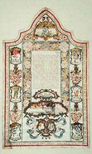 Contrat de mariage juif - Jewish School