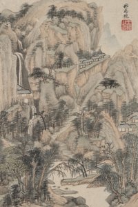 Paysage dans le style de divers vieux maîtres: Dans le style de Ma Wan, 1669