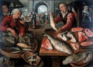 Marché aux poissons. 1599 - Joachim Beuckelaer