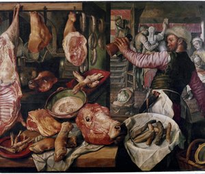 Boucherie. (Marché de la viande). Particulier - Joachim Beuckelaer or Bueckelaer
